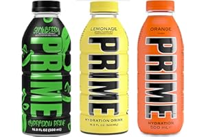 BLISSIFY PRIME Hydration Sports Drink by Logan Paul & KSI - Glowberry + Lemonade + Orange - 500ml Bottle