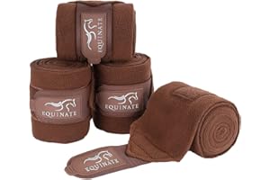 Equinate Fleecebandagen Harmony 4er Set in vielen Farben Bandagen Braun Pferd