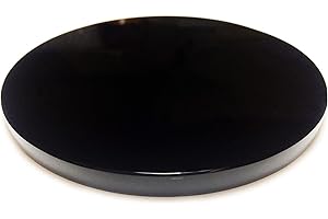 Polar Jade Espejo de obsidiana negra, 125 mm de diámetro