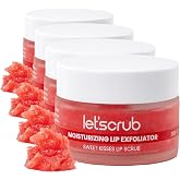 Let'scrub Nemlendirici Dudak Peelingi Sweet Kisses Lip Scrub Karpuz Aromalı Şeker Partik&uuml;ll&uuml; Shea Yağlı 30 gr (4 paketi)