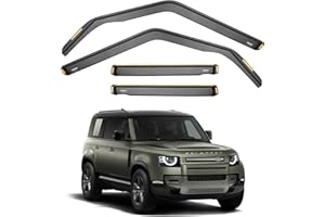 ISPEED Wind Deflectors for LAND ROVER DEFENDER 110 & 130 MK2 2020-2025 5 Door SUV 4pc Set - Keep Your Car Ventilated In Rain - Reduce Wind Turbulence - Tinted In-Channel Type