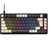 Gameagle%75 RGB Mekanik Gaming Klavye, Full Anti-Ghosting, Dayanıklı ABS G&ouml;vde, &Ouml;rg&uuml; Kablolu, Hot Swap, Silinmez Double Shot 