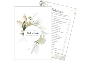 ‎FOTOSPIEL 50x Hochzeitsquiz by snaPmee - Witziges Hochzeitsspiel für Gäste & Brautpaar - 20 Fragen zu Braut oder Bräutigam