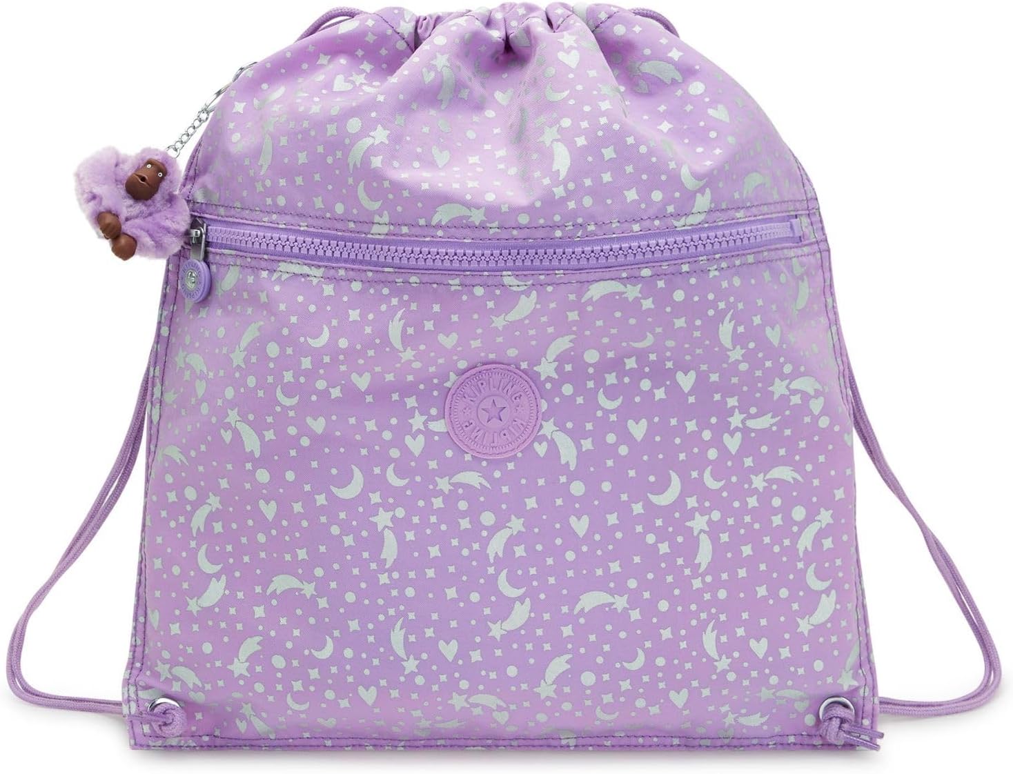 Kipling Supertaboo, Mochila con Cordón, Multifunciónal, Impermeable, 45 cm, 15 L, 0.24 kg, Azul (Galaxy Metallic)