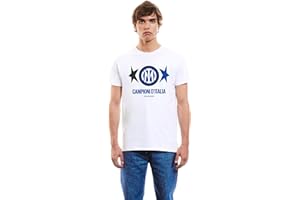 Inter - T-Shirt Scudetto 2023/2024 Campioni d'Italia, Celebra Il trionfo con la Maglia Ufficiale 2 Stelle ! Maglia Celebrativa Ufficiale, Diverse Taglie Disponibili
