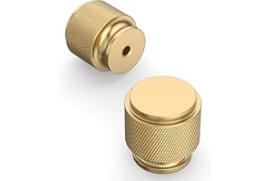 Amerdeco 10 Pièces Boutons de Meuble, Or Champagne, pour Placards, Cuisines, Tiroirs et Armoires, Bouton Porte Poignée Cuisine Poignet Meuble UK0026