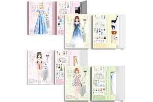 Seafly Magnetic Dress Up Baby, 2024 New Magnetic Princess Dress Up Paper Doll Magnet Dress Up Games, Pretend and Play Travel Playset Toy Magnetic Dress Up Dolls for Girls (4 PCS-J)