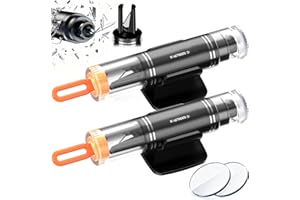 LETREEN Gurtschneider Notfallhammer, 2er Set Nothammer Auto mit fensterbrecher und Sicherheits gurtschneider, 2 In 1 Car Safety Hammer mit Testglas zum Üben fürs Auto, Bus, PKW, LKW