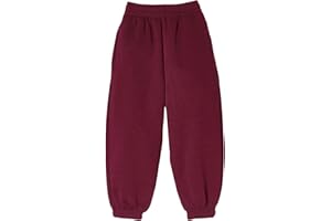 Stylo Online Kids Fleece Jogging Bottoms Boys Girls Sports PE Joggers Childrens Unisex Casual Fleece Pull On Trousers School Play Tracksuit Classic Bottom Soft Jog Pants