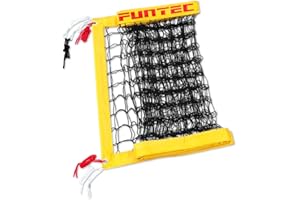 Funtec Beachvolleyball Netz-Bundle: Pro Beach Netz Plus mit Netzantennen Plus