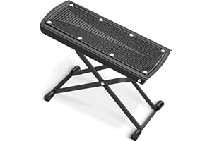 ‎CAHAYA CAHAYA Gitarren Fußbank 6-fach höhenverstellbar – Stabiler Fußhocker für Gitarristen mit rutschfester Gummimatte, Faltbar und Tragbar Fußstütze, Maximale Belastung 70 kg, Modell