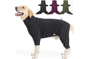 LIANZIMAU Manteau Chien Polaire Polaire pour Chien Pull-Overs Chiens Combinaison Chaude à Manches Longues Body Chiens Pyjama pour Petit Moyen et Grand