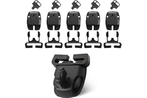 KALIONE 6 Sets Spa Hot Tub Cover Clips Replace Latches Kit Hot Tub Cover Latches Clip Lock Replacement for Spa Cover Straps with Keys and Slide Buckle, Hardware Accessories