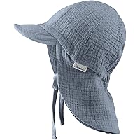 Sterntaler Mädchen Sonnenhut Mit Nackenschutz - Bio Baumwolle Mit Rüschen