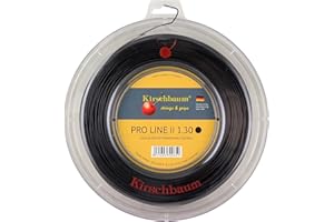 Kirschbaum PRO Line II - Rotolo da 200 m, Colore: Nero