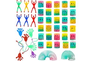 Waldspring 42 Piezas Muelles Juguetes Niños, Detalles Cumpleaños Niños, Regalos Cumpleaños Colegio Niños para Cumpleaños de Niños, Fiesta, Regalo de Aula