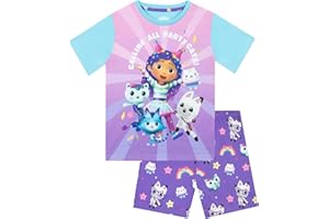 DreamWorks Gabby’s Dollhouse Piżamy | Pandy Paws I Mercat Krótkie Piżamy Dla Dziewczynek | Zestawy Piżam Dla Dziewczynek