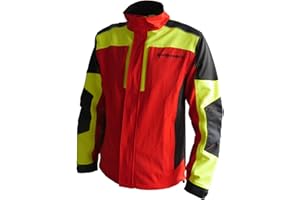 Sägenspezi Forstjacke S1 Ultra rot/neon gelb/schwarz