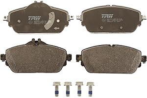 TRW GDB2070 Plaquettes de Frein Kit de 4 pour Mercedes-Benz CLASSE C (W205) 2013-2023 Essieu Avant et Autres Véhicules