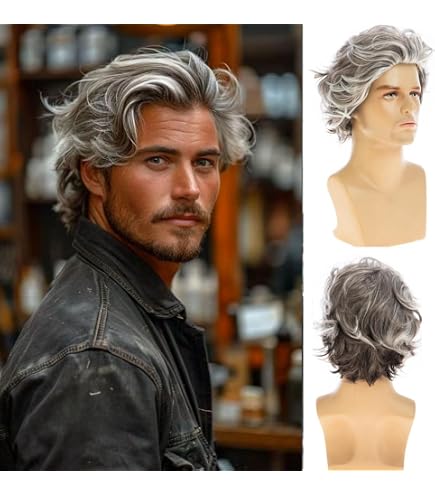 Perruque Pour Homme En Cheveux Naturels Noirs - Court, Bonnet Moyen, Style Naturel, Neuve Avec étiquettes