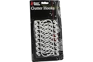 CONCEPT4U DISC DISC XMAS 16pc White Gutter Hooks [LL] [POLY]