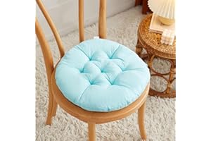 Morkite Lot de 4 coussins ronds pour chaises de terrasse, cuisine, patio, balcon, salon, 40 x 40 cm pour décoration intérieure ou extérieure