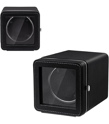 Portaorologi Automatico KLARSTEIN Sindelfingen - 4 Velocità, Vetrina Trasparente, Nero - Foto 5