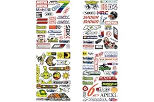 AEIXYA 100 Piezas Pegatinas Moto, Pegatinas Para Moto, Pegatinas Motocross, Pegatinas Casco Moto, Oferta De Juego De Autoadhesivos Para Moto Motocross, Pegatinas Marcas