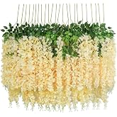 Nettenevime Sarkan Yapay &Ccedil;i&ccedil;ek Akasya Şampanya Renk 80 cm 3 Sarkan Dallı 12 ADET BAĞ