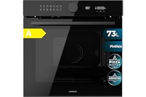 Cecotec Four encastrable pyrolyse Bolero Hexa P516000 Glass Black A.Four multifonctions Capacité de 73 L, 14 fonctions, classe A, 3250 W