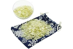 ORIENTREA Mini Citrine pierres polies de cristal, Quartz citrine naturel de 500 g, Petite Passée Chips écrasé Pierre Guérison Reiki Cristal Bijoux Décoration de la Maison