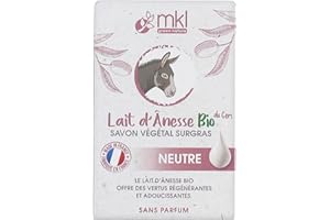 MKL Green Nature Lait d'Ânesse Bio du Gers Savon Végétal Surgras Neutre 100 g