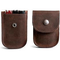 Hide & Drink Spielkarten Etui - Handgefertigt Aus Vollnarbenleder Anthrazit