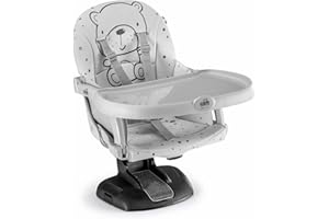 CAM Il Mondo del Bambino - art.S334/T247 - Rialzo da sedia Idea - made in Italy - ideale da 6 a 36 mesi - TEDDY GRIGIO