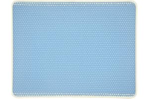 YOUCAI Estera de Arena para Gatos Impermeable Alfombrilla Basura Rascadores Doble Capa Alfombra Gato,Cielo Azul,40x60cm