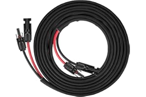 iGreely 6mm² Solar Panel Extension Cable with Female and Male Solar Connector, 6m 6mm² Solar Cable with Flame Retardant Sleeve (6m)