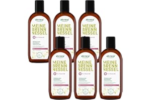 ‎ALKMENE alkmene 6x Brennnessel Haarwasser mit Provitamin B5 250 ml - Brennessel Haarbalsam bei empfindliche Kopfhaut - Haartonikum, Kopfhaut Pflege, Brennessel Haarwasser, Haarwasser Frauen & Männer