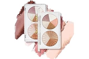 ‎LUCKNEST 8 Farben Make-up Palette Rouge, Kontur und Highlight 3-in-1 Koreanisches Makeup für natürlich aussehende, Matte, langanhaltende, aufhellende Teint-Reparatur Nude Make-up