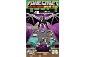ThinkFun Ravensburger - Giochi di logica magnetica Minecraft - 40 sfide - 1 giocatore da 8 anni - Versione viaggio - 76419 - Versione italiana