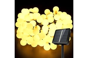 AGOTD 120 LED Catena Luminosa Esterno Solare, Alimentazione Solare 8 Modalità & 14M Luci Solari Esterno, Impermeabile IP65 Lampada Solare per Giardino, Terrazzo, Matrimonio, Festa