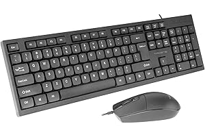 Tacens Anima ACP02, Combo PC, Tastiera Full-Format Compatta con Tasti Multimediali e CoPilot AI SmartKey, Mouse Ottico 1600DPI 4 Livelli Switches HUANO, Compatibile Windows|Mac|Linux, Italiano