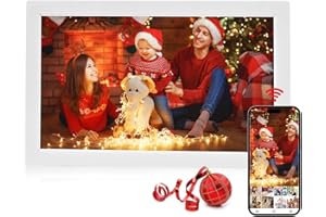 Yontwe Digitaler Fotorahmen 15.6 Zoll WiFi digitaler Bilderrahmen 1920 * 1080 Hochauflösender Foto-/Musik-/Video-Player Intelligenter digitaler Bilderrahmen Teilen Sie Fotos/Videos sofort