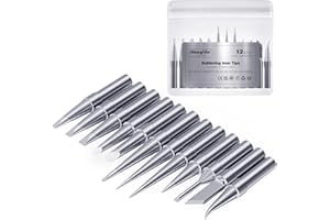 HANGLIFE ET groty lutownicze do Weller WE1010NA WE1010EDU WES51/50 WESD51 WCC101 PES51/50 WEP70 LR21 i innych stacji lutowniczych/lutownicy – wymienne końcówki lutownicze do lutownicy Weller (12