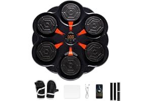 KCVV Machine de Boxe Musicale, Boxe Mural Musique Fixé au Mur, Bluetooth Music Boxing Machine Lumières Colorées, Machine Boxe Musicale Adulte pour L'entraînement Physique à Domicile