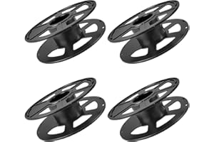 CHOONJIN 4 Stück Kabeltrommel Leer Set, Durchmesser 200mm Kabelrolle, Plastik Verlängerungskabel Trommel, für Anschluss von Filament, Campingkabel, Weihnachtsbeleuchtung