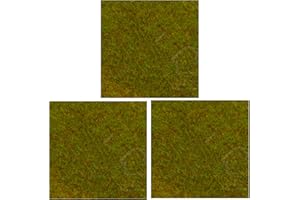 ORGMEMORY Tappetino per modellismo, (3 pezzi, 50,8 x 50,8 cm), modello ferroviario paesaggistico per modellismo paesaggistico