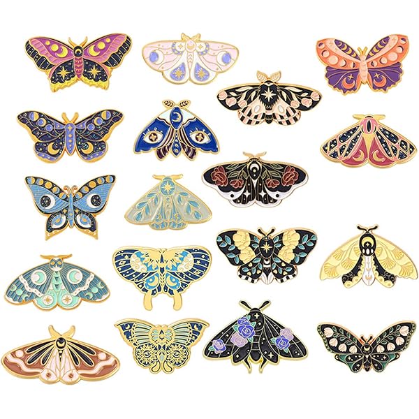 Airssory 6 stks 6 Stijlen Magisch Thema Legering Emaille Pins Set