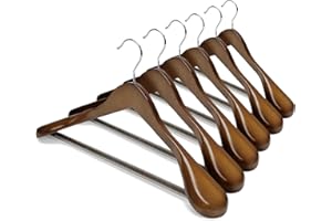 House Day Drewniane Wieszaki na Garnitury, Płaszcze i Ubrania dla Dorosłych