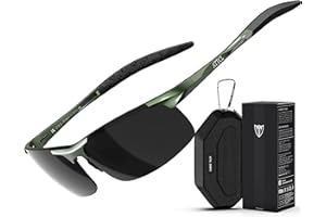 ATTCL Men's Sports Polarized Sunglasses For Driver Golf Fishing Unbreakable Metal Frame