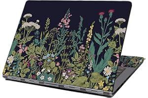 EYSCAR Laptop Skin Aufkleber Aufkleber 13" 13,3" 14" 15" 15,4" 15,6 Zoll Laptop Vinyl Skin Sticker Cover Art Decal Protector Notebook PC (Blume)